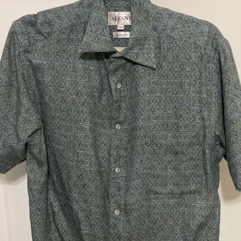 Alfani collared short sleeve